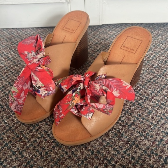 dolce vita Aleeya heels with tie front scarf detail size 10 - Picture 2 of 7